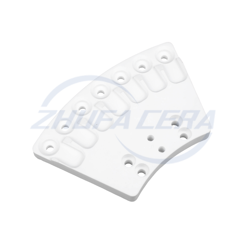 Bagian keramik berbentuk kipas alumina