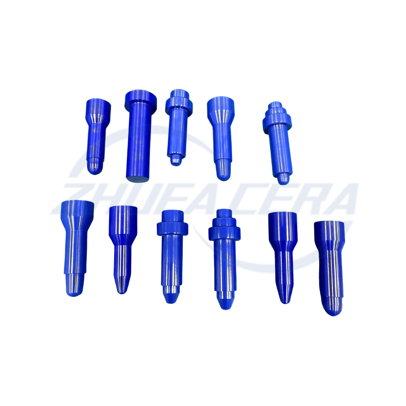 Produk seri pin pemosisian keramik zirkonia biru